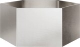 thumbnail of vidaXL Pflanzkübel Sechseckig 104x90x45 Edelstahl