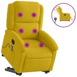 thumbnail of vidaXL Massagesessel mit Aufstehhilfe Elektrisch Gelb Samt