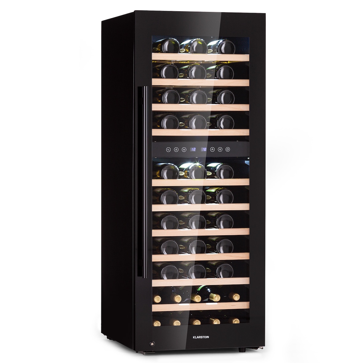Barossa 73 Duo Weinkühlschrank 2 Zonen 192 Ltr 73 Fl Touch-Display Schwarz BRAND_75368113