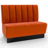 thumbnail of Gastro Sitzbank Amsterdam | 180 cm breit | Samtstoff in Orange | Vertikal | Dinerbank