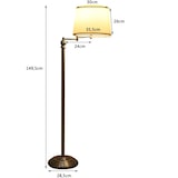 thumbnail of COSTWAY Lámpara de Pie, Lámpara de Pie con Base y Pantalla para Lectura, Lámpara Moderna para Sala, Lámpara de Pie para Sala de Estar