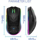 thumbnail of Souris Gaming Sans Fil RGB Légère Avec Batterie Longue Durée Bleu YONIS