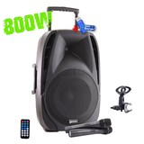 thumbnail of Enceinte active autonome GEMINI ES15-TOGO 15" - 800W - USB/SD/BT + 2 micros sans fil + tel+clé USB 32Go