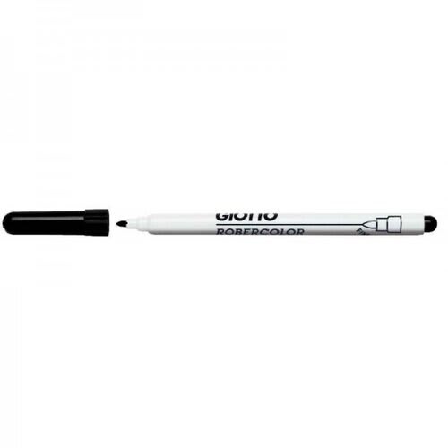Lot de 12 Marqueur Robercolor Whiteboard Marker, effaçable à sec, pointe ogive 4mm, couleur noire