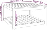 thumbnail of vidaXL Gartentisch 82,5x82,5x45 cm Massivholz Douglasie