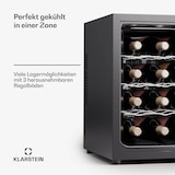 thumbnail of Klarstein Silent Vino 12 Uno Weinkühlschrank 31 L / 12 Fl 5-18 °C Touch Schwarz