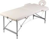 thumbnail of Helloshop26 - Klappbare Massageliege weiß 2-teilig cremefarbenes Edelstahlgestell 02_0001875