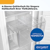 thumbnail of Exquisit Gefrierschrank, Tiefkühlschrank, Schnellgefrieren, 168 L, 4-Sterne-Gefrieren, Energieklasse D, Gefrierschrank gross, GS5230-HE-040D weiss