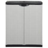 thumbnail of vidaXL Tuinkast met 1 schap 68x40x85 cm grijs en zwart