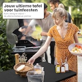 thumbnail of IvoQ Inklapbare Tafel – 180 cm – Rattan Look – Zwart – Campingtafel – Opvouwbaar & Draagbaar – Tuintafel – Vouwtafel