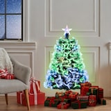 thumbnail of COSTWAY Mini árvore de Natal artificial de 95 cm com luzes, abeto com 93 pontas de ramos e estrela no topo