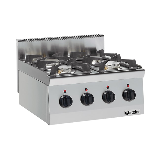 Gasfornuis | TA | 4 Kookpitten | 2x 3.5kW + 2x 6kW | 600x600x290(h)mm