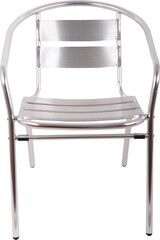 thumbnail of METRO Professional Silla apilable con reposabrazos Gastro Narni, aluminio, 67 x 56 x 74 cm, plata
