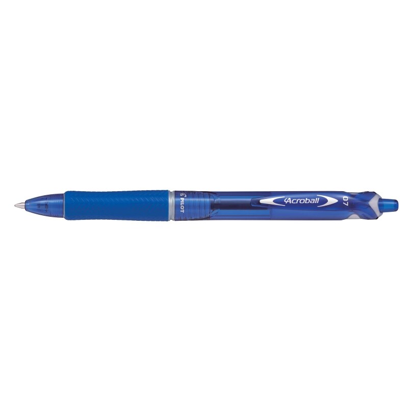 Stylo bille rétractable Acroball, pointe fine, encre bleue