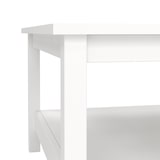 thumbnail of WellHome - Couchtisch mit 2 Fächern in der Farbe Weiß 81 x 81 x 45 cm - Guadalquivir