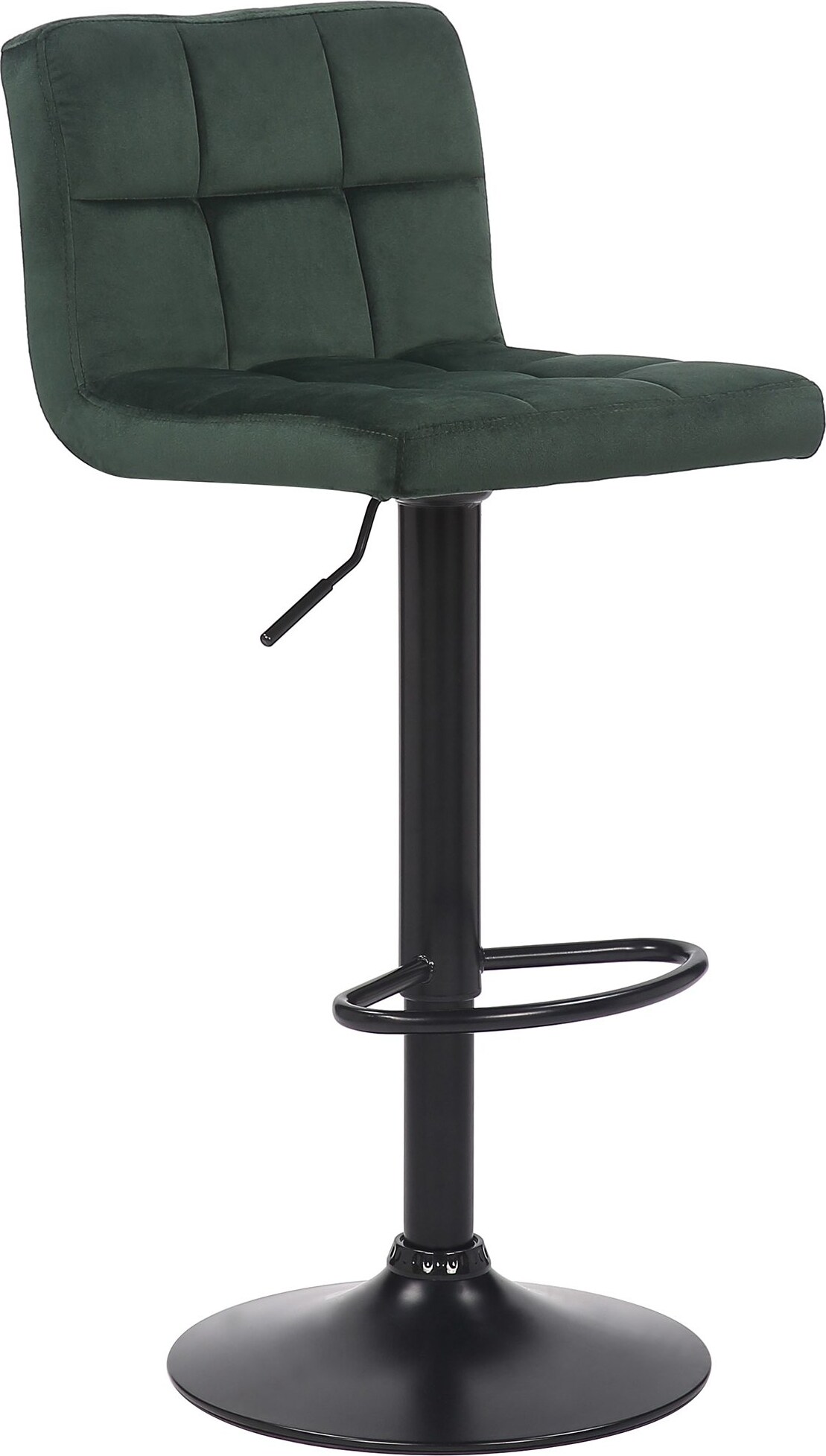 CHEFGASTRO Barhocker LA PAZ Samt HxBxT 85x40x40cm Samt Grün Barstuhl