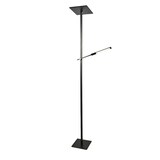 thumbnail of Ideal - Piantana a Led Nera in metallo H.180 cm Fabas Luce - 2 luci da 40W e 8W a led integrato 3000K