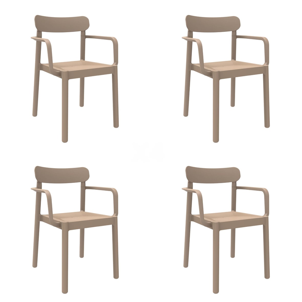 garbar ELBA Poltrona Interior, Exterior Set 4 Areia