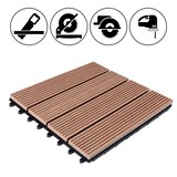 thumbnail of Casaria WPC Fliesen 11x Klassik Terrakotta