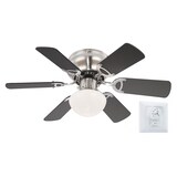 thumbnail of Deckenventilator Ugo mit Beleuchtung 76 cm von Globo für kleine Räume 76
