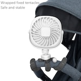 thumbnail of Ventilateur Portable USB Octopus Noir 2200mAh Réglable 360° Silencieux Multifonctions Blanc YONIS