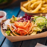 thumbnail of BIOZOYG 500 Stück Einwegschalen 800ml Pappschalen Fingerfood, ungebleichter Kraftkarton, für Pommes, Snacks und Currywurst, biologisch abbaubar