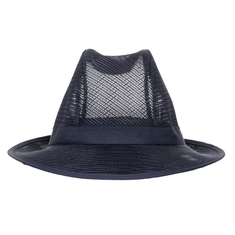 Chapeau Trilby bleu marine avec résille M - BRITISH BESPOKE WORKWEAR