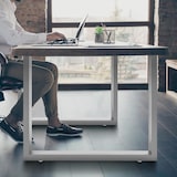 thumbnail of Set De 2 Soportes Velden Cuadrados Para Mesas Acero inoxidable/90 cm