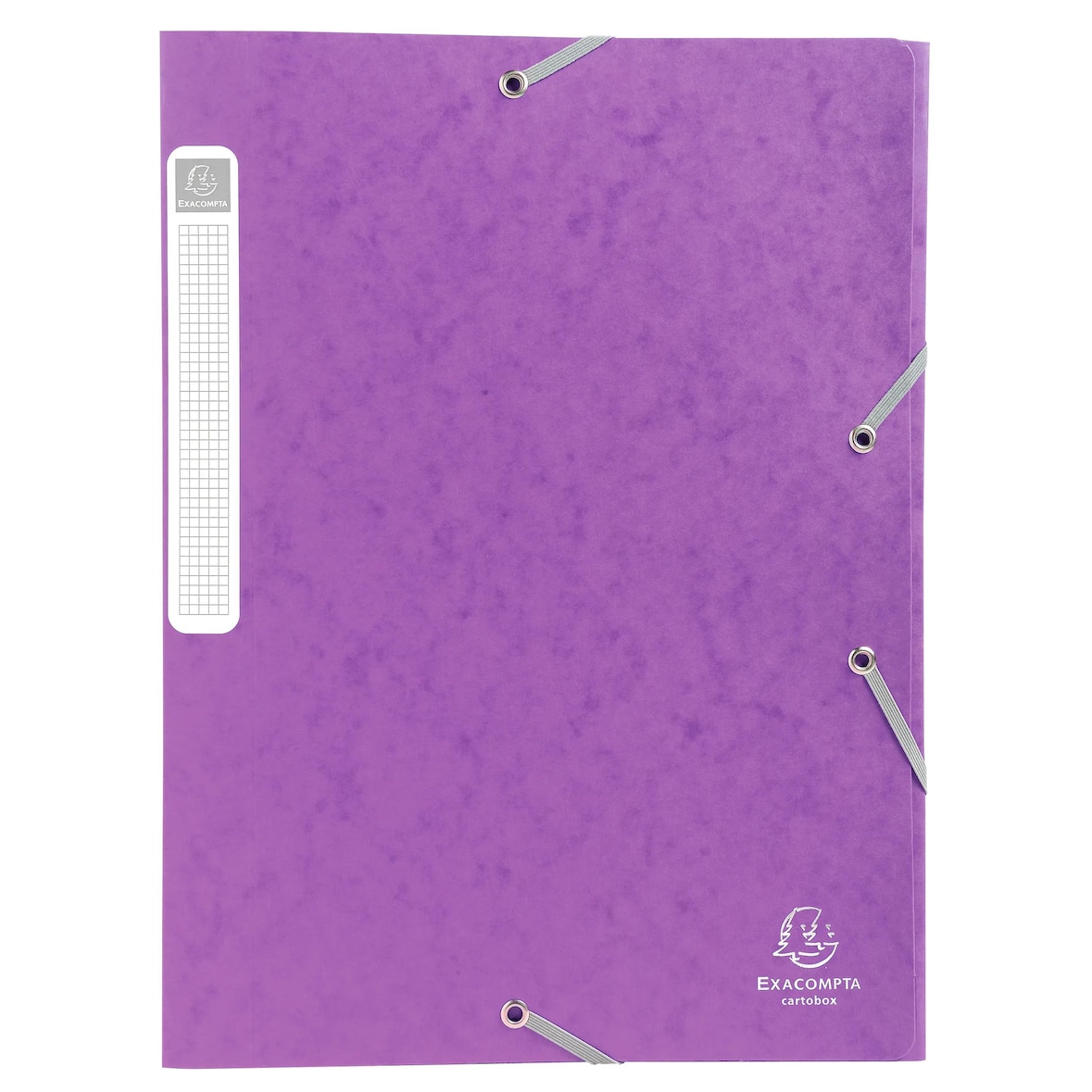 Exacompta - Réf. 18515H - 25 boites de classement Cartobox Dos 25mm Carte lustrée - A4 - Violet