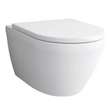 thumbnail of Alpenberger Spülrandloses Hänge WC | Wand WC mit Nanobeschichtung | Tiefspül WC Randlos WC Sitz Absenkautomatik | Keramik Kloschüssel pass. zu Geberit