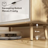 thumbnail of HOMCOM Credenza Moderna 3 Cassetti e Armadietto Bianco Lucido e Rovere