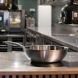 thumbnail of Menastyl - Wok triply 28cm en acier inoxydable - made in france