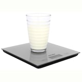 thumbnail of Mesko MS3145 Extra flache digitale Küchenwaage, Glasplattform, Genauigkeit 1g bis 5 kg, Tara-Funktion, Grau