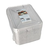 thumbnail of 6 X 50 Menüschalen + Deckel, Alu 3-geteilt 760 ml 3 cm x 17,7 cm x 22,5 cm