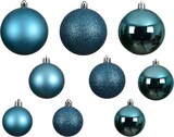 thumbnail of 30 Weihnachtskugeln Kunststoff 4-6cm klassisch & bruchsicher Christbaumkugeln Weihnachtsbaumkugeln Christbaumschmuck Weihnachtsschmuck Folkloreblau