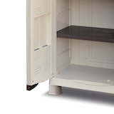thumbnail of Opbergkast 2 deuren 4 planken 70 x 47 x 184 cm 4 voeten Capaciteit 100 kg max INTEC