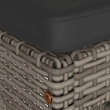 thumbnail of vidaXL Garten-Barhocker mit Kissen 4 Stk. Grau Poly Rattan