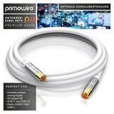 thumbnail of Primewire HDTV Antennenkabel mit 4-fach Schirmung IEC-Stecker zu RF-Buchse / 75 Ohm / 135dB - 1 m