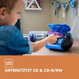 thumbnail of Lenco SCD-24 Blue/Black - Tragbares FM-Radio mit CD-Player - Kopfhöreranschluß - Blau/Schwarz