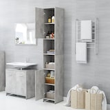 thumbnail of vidaXL Badezimmerschrank Betongrau 30x30x183,5 cm Holzwerkstoff