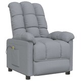 thumbnail of vidaXL Massagesessel Hellgrau Stoff