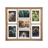 thumbnail of Pêle-mêle Multivues 7 photos en Bois de Manguier et Verre 52.1 x 47.5 cm