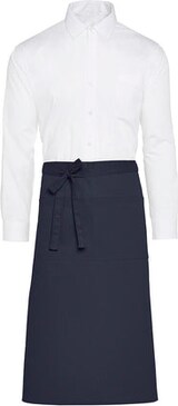 thumbnail of ROME - Recycled Bistro Apron with Pocket: One Size / White