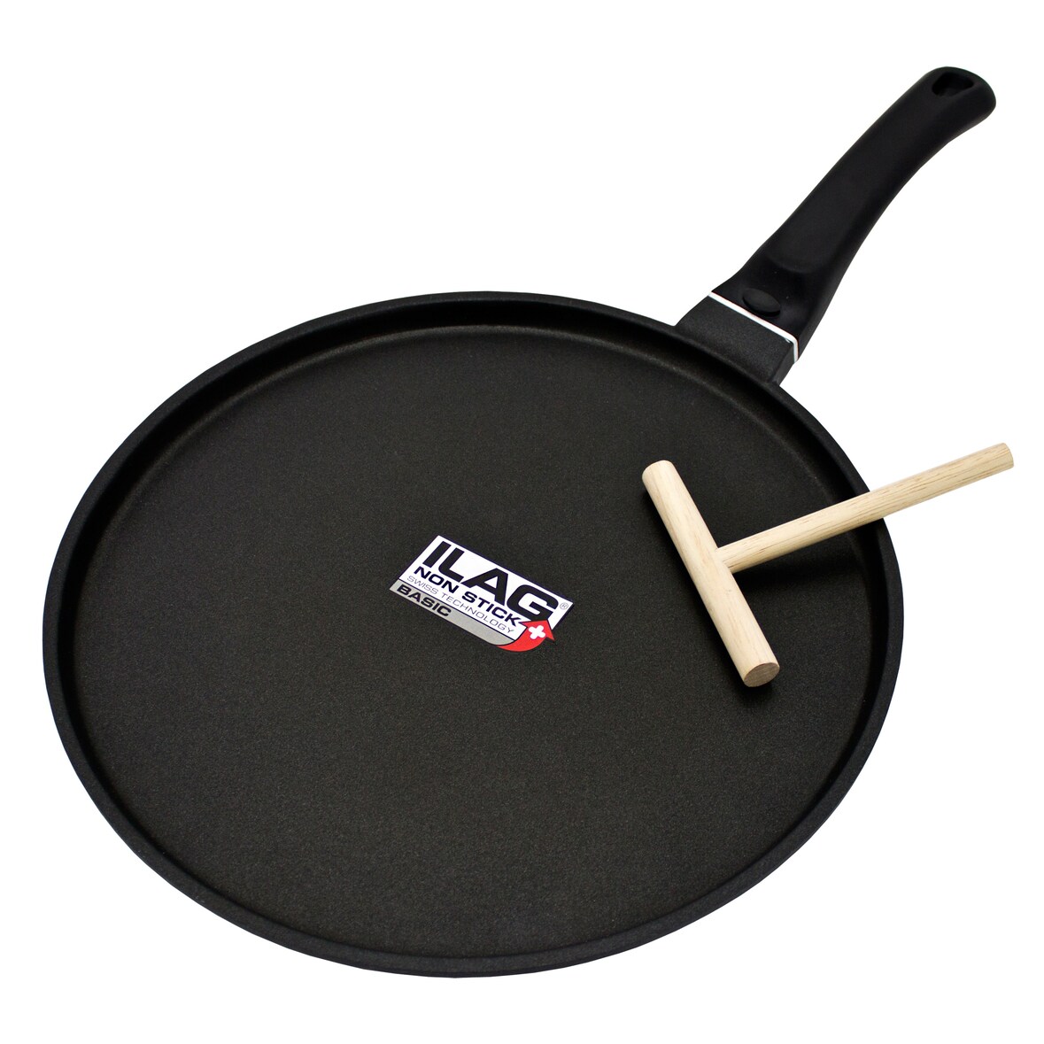 Kopf Crepespfanne Marra (Aluguss, 28 cm, ILAG Beschichtung, Induktion) inkl. Teigverteiler