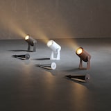 thumbnail of Sair - Refletor LED redondo 10W IP65 Corten 3000K - Luz de jardim para plantas ou sebes h36cm - Beneito faure