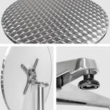 thumbnail of tectake Aluminium bistrotafel Ø 60 cm, opvouwbaar en in hoogte verstelbaar  Grijs