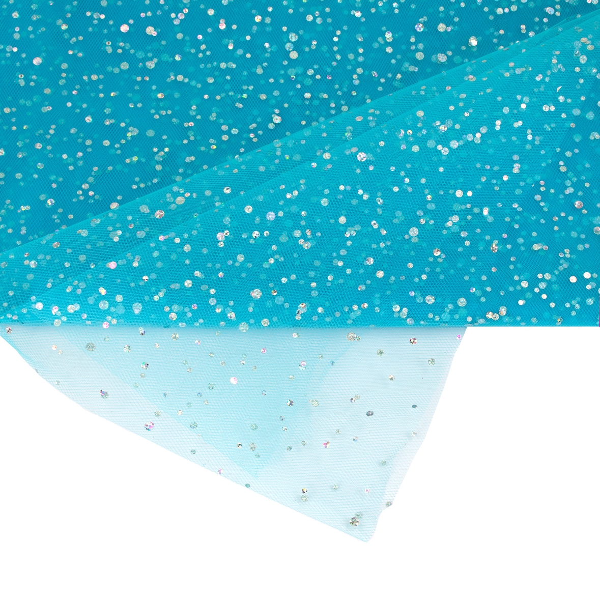 150cm Tüllstoff 3m Glitzerpunkten Deko Tütüs Kostüme Feintüll Dekotüll Türkis