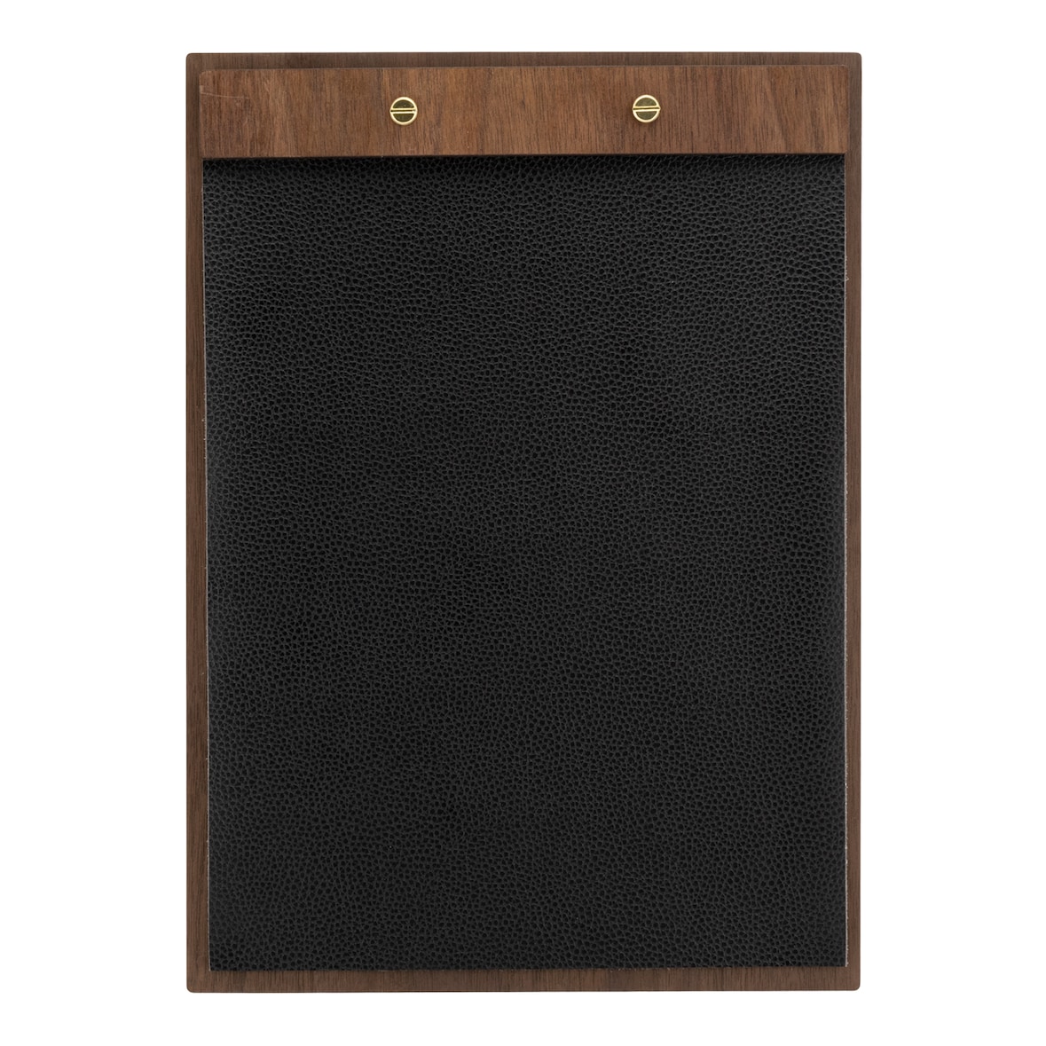 Securit® Menukaart A4 "Walnut" - Omslag van leer - Hout met gelakte walnootafwerking