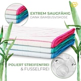 thumbnail of MUXEL Bambus Tücher - 5x Bambus Geschirrtücher - Extra saugfähiges Putztuch - Weiche Bambuslappen zum Polieren, Abtrocknen & Wischen - Nachhaltige