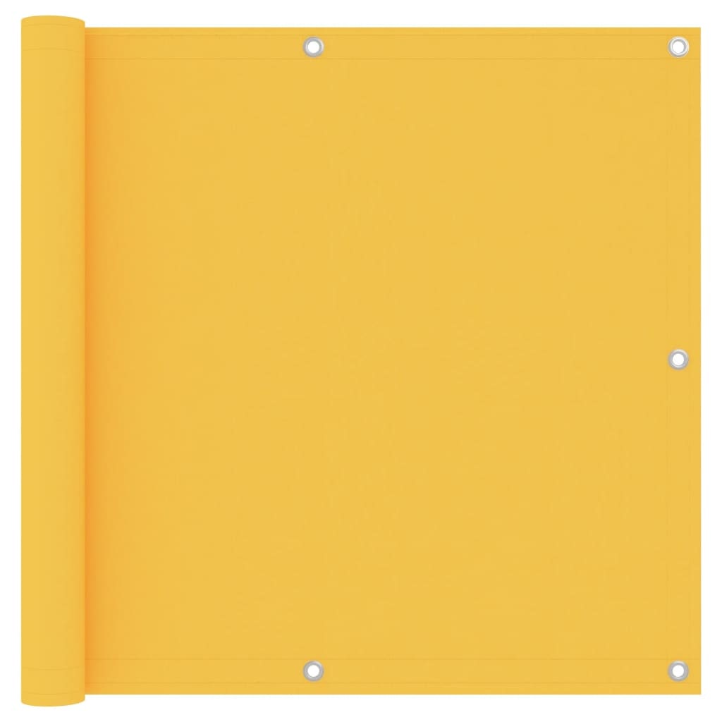 Helloshop26 - Schermo per balcone schermo per la privacy 90 x 500 cm tessuto Oxford giallo 02_0010204